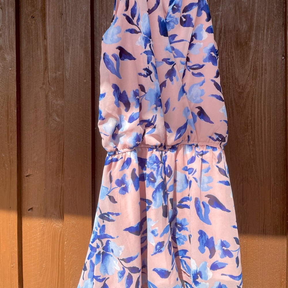 Pink Flower Romper